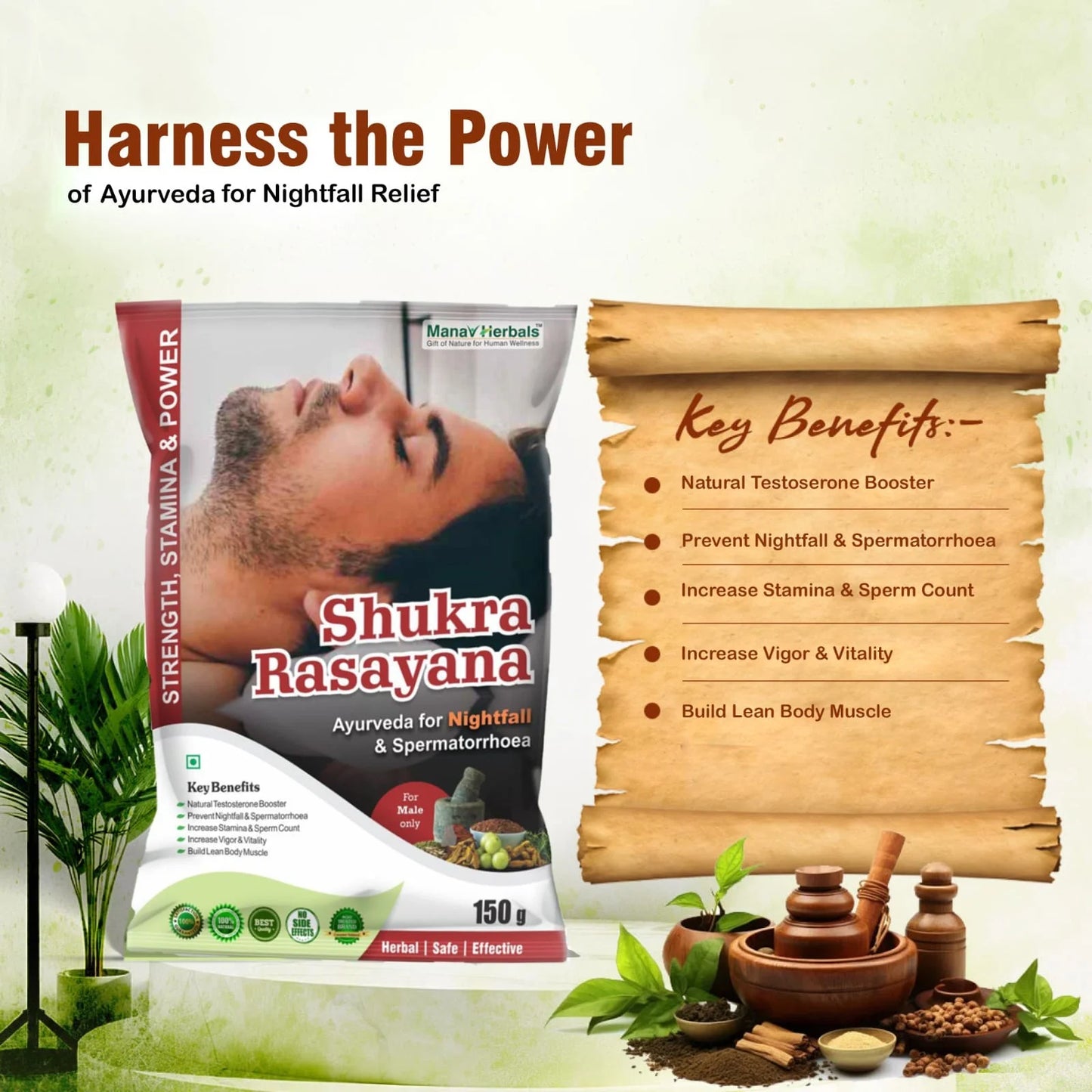 Shukra Rasayana -Wet Dreams capsule, Night fall capsule for men