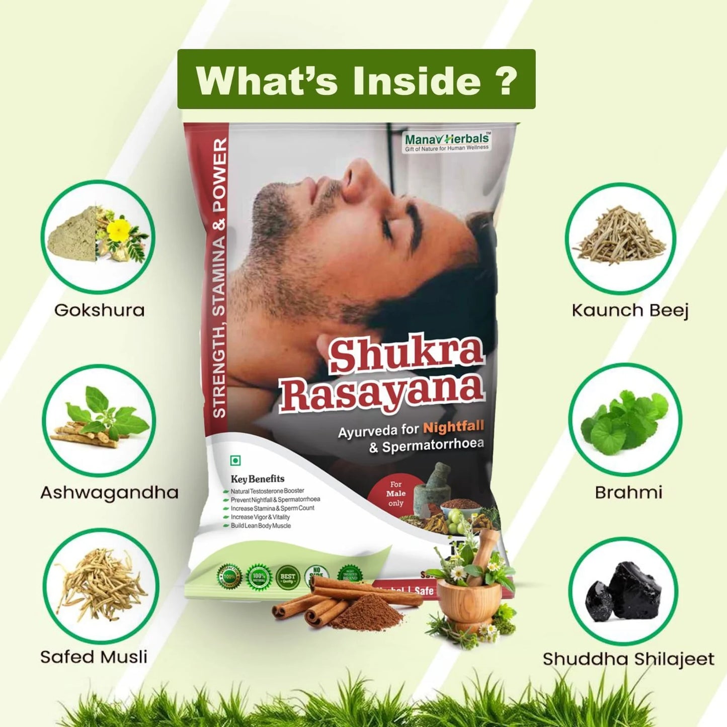 Shukra Rasayana -Wet Dreams capsule, Night fall capsule for men