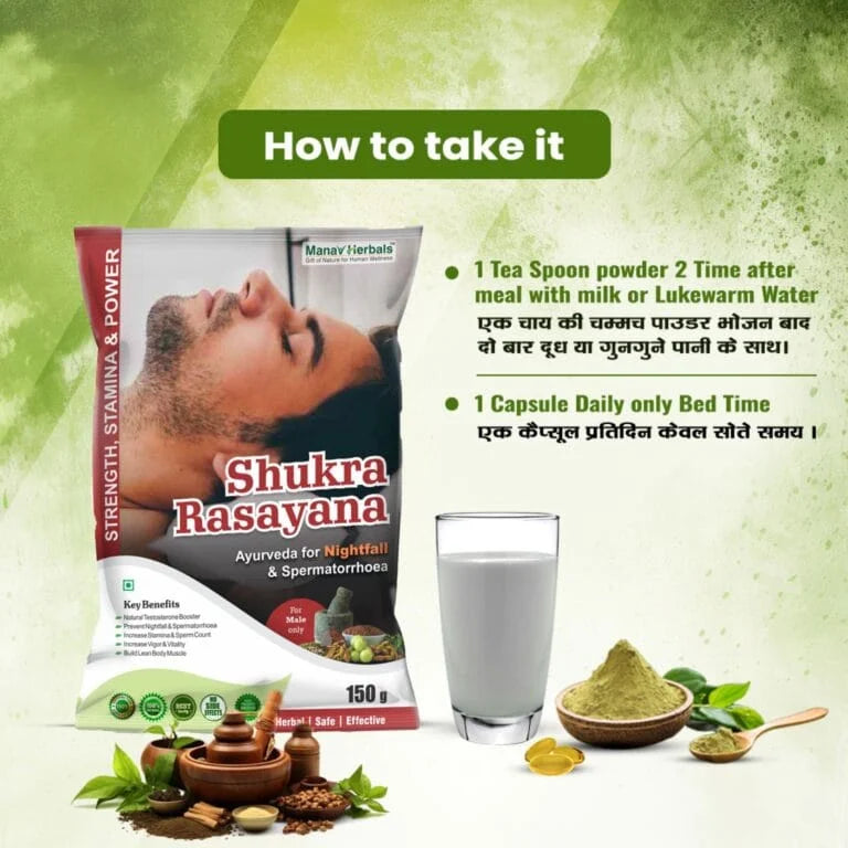 Shukra Rasayana -Wet Dreams capsule, Night fall capsule for men