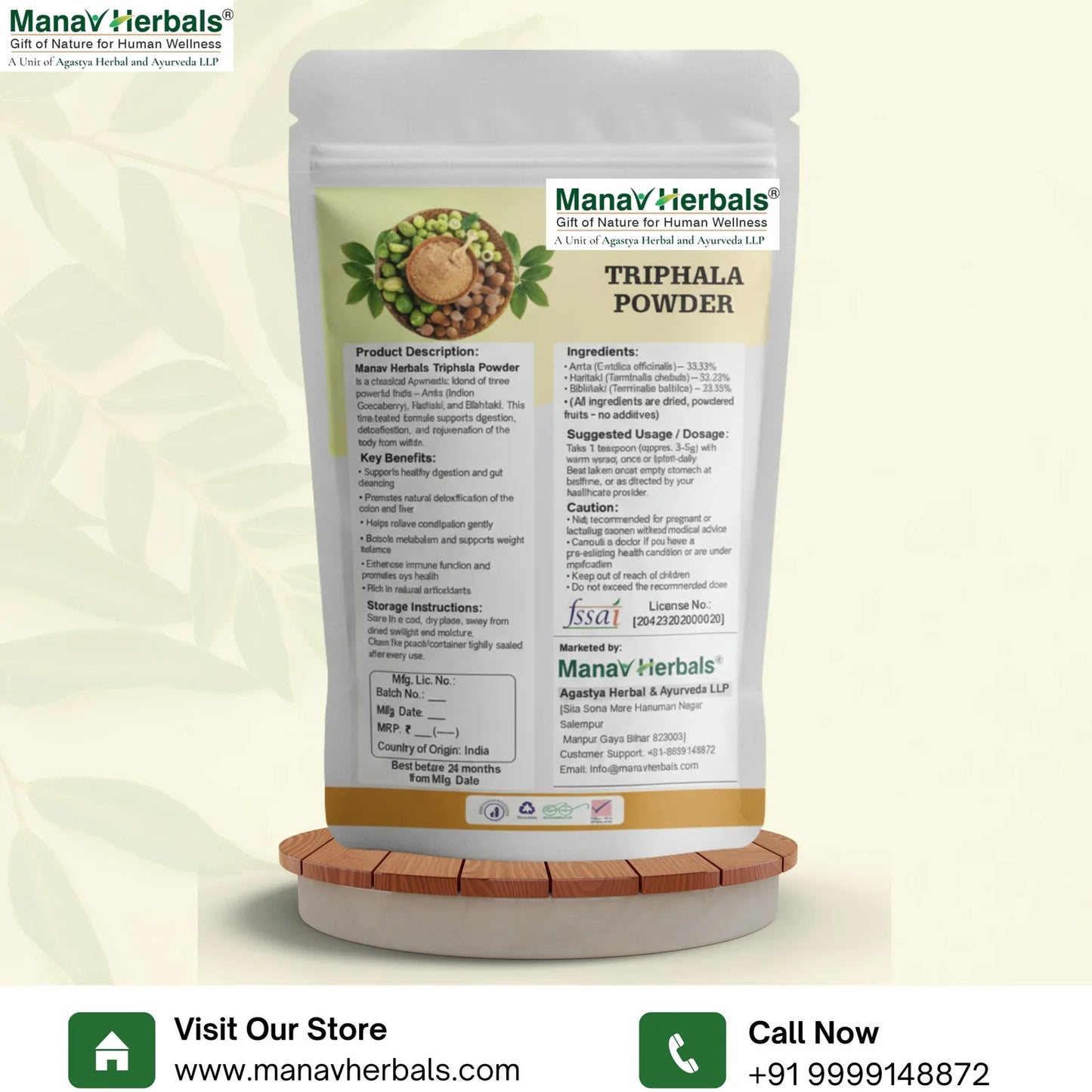 Triphala Powder – Immune Booster, Gut Cleanser & Natural Detoxifier