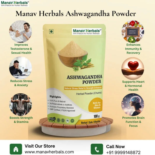 Ashwagandha Powder – Boost Strength, Stamina & Immunity Naturally